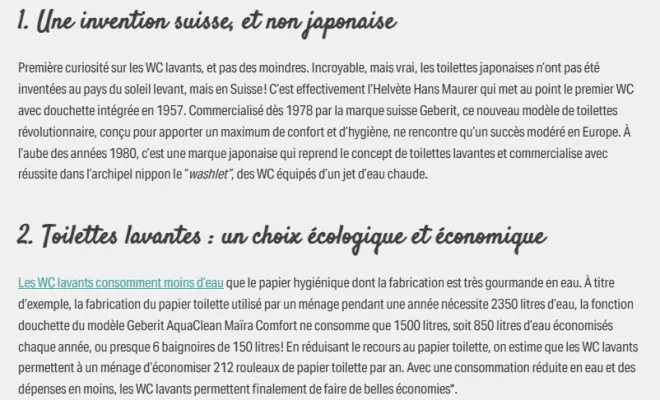 Geberit article WC lavant séchant et filtrant